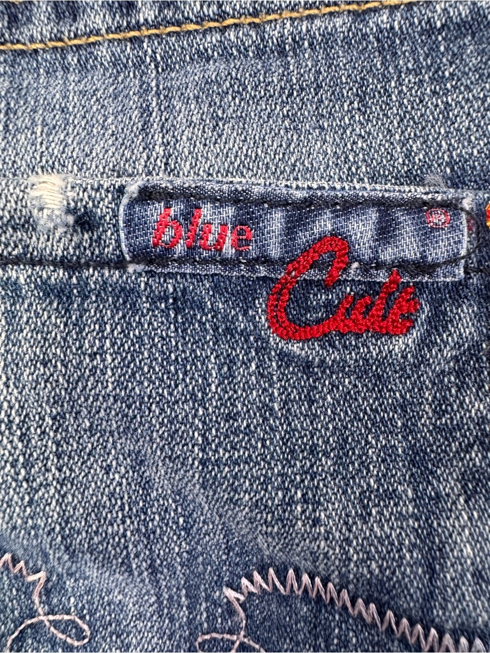 Y2K BLUE CULT Women’s Low Rise Medium Blue Washed Bootcut Flared Jeans, 31 - Picture 13 of 14